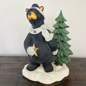 Bearfoots Bear PSU Penn State Christmas Holiday Bear by Artist Jeff Flemming